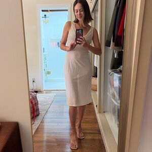 Geel Cream Transparent Slip Dress